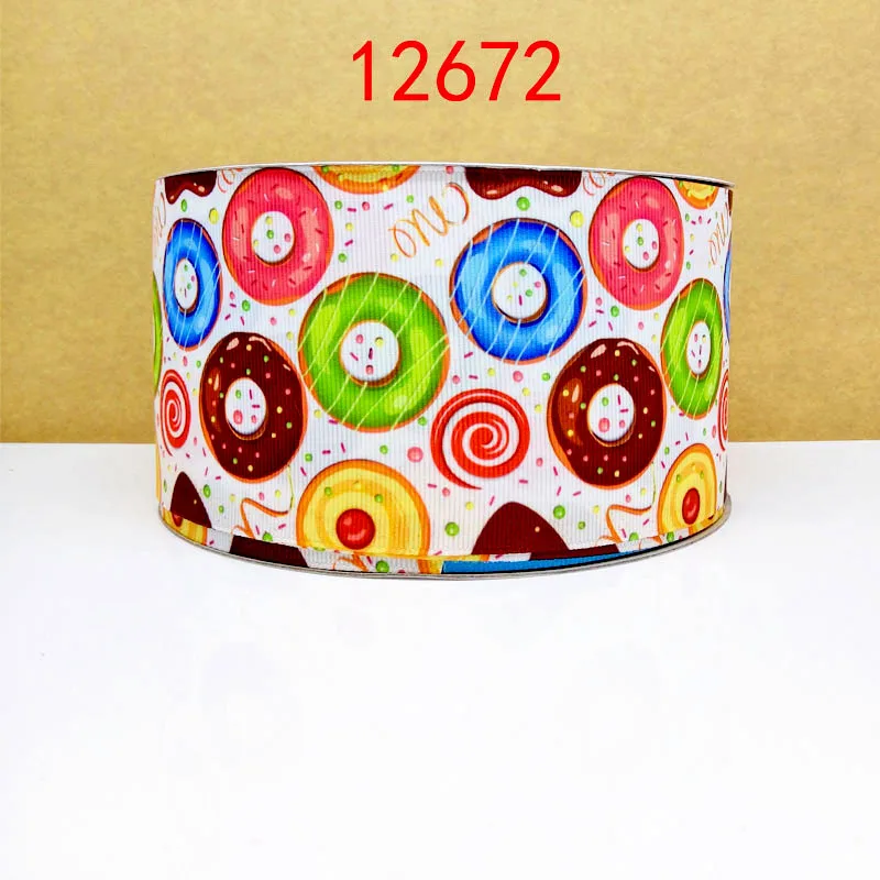 Free shipping 50 yard cartoon printed grosgrain ribbon 14554 | Дом и сад