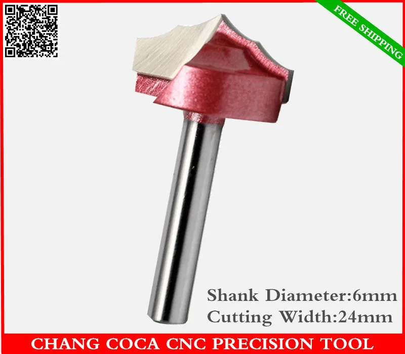 6мм * 24 мм бесплатная доставка CNC твердосплавная Концевая фреза вольфрамовая 3D