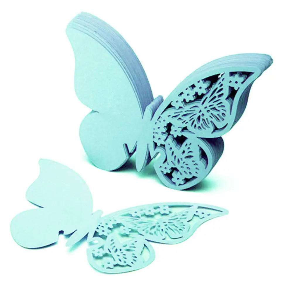 50 шт. Бабочка бокал для вина место чашки карты Свадебная вечеринка Рождество имя