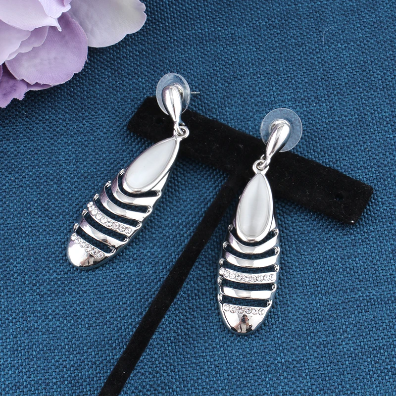 Новое поступление брендовые свадебные комплекты ювелирных изделий для невесты