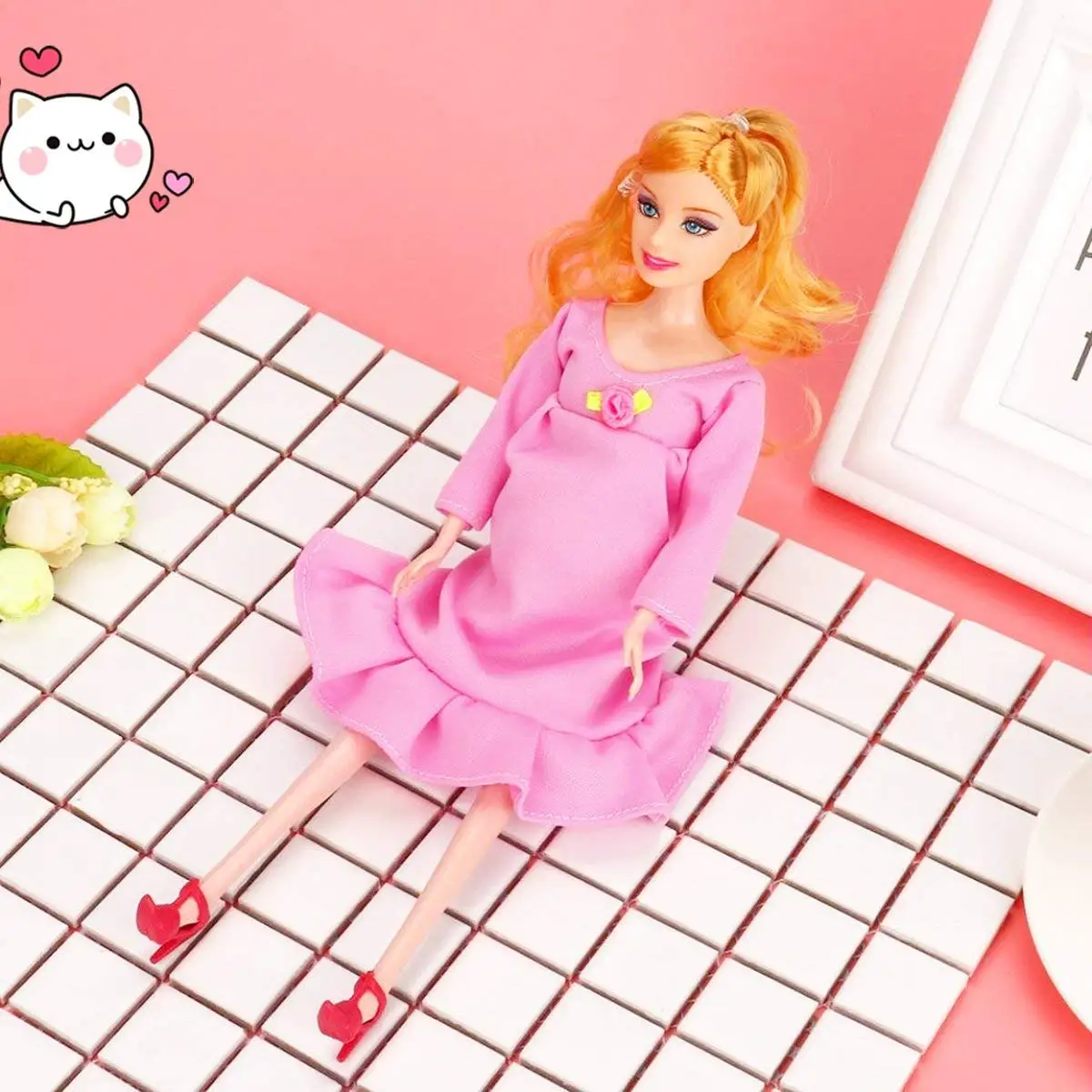 Беременная кукла мама имеет ребенка в ее животике куклы для девочек Подарки на