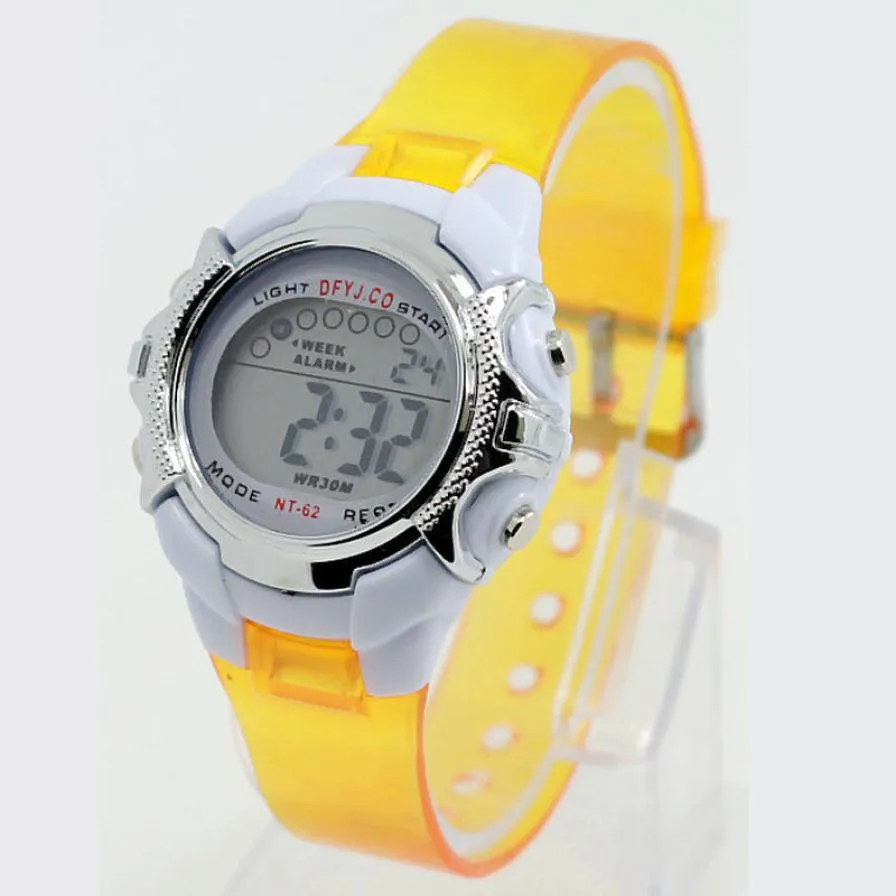 TZ#501 Girl Boy Alarm Date Digital Multifunction Sport LED Light Wrist Watch Free Shipping