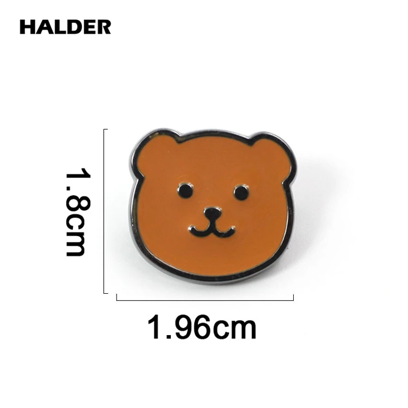 BR0009 HALDER мультфильм белый медведь милый плюшевый медведь Броши Модные ювелирные изделия коричневый Медведь булавки нагрудные значки с животными аксессуар подарок