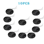 10x10 шт. 43 мм защелкивающаяся передняя крышка объектива для Canon Nikon Sony DSLR Leica камера с ремешком крышка объектива Защита объектива