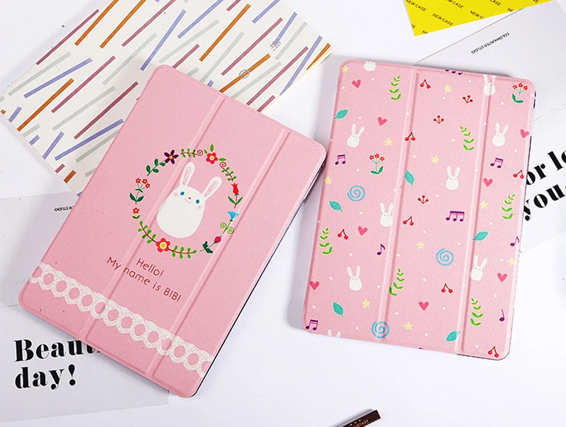 Чехол для планшета с милым кроликом из мультфильма для Mini 5, новинка, iPad 9,7, Air 1, 2, чехол с подставкой, анти-капля, для iPad 2, Mini, 1, 2, 3, 4, чехол