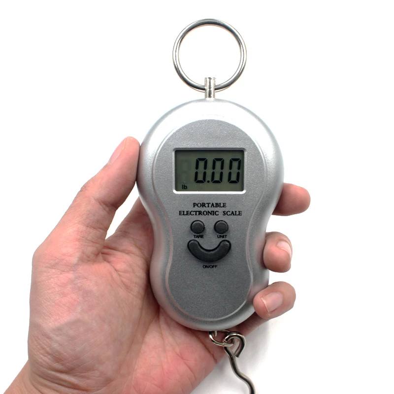 SU03 50 кг/10 г ЖК-дисплей Висячие весы Мини Портативный цифровые весы подсветка Рыбалка карман Вес весы чемодан детские весы Lb OZ