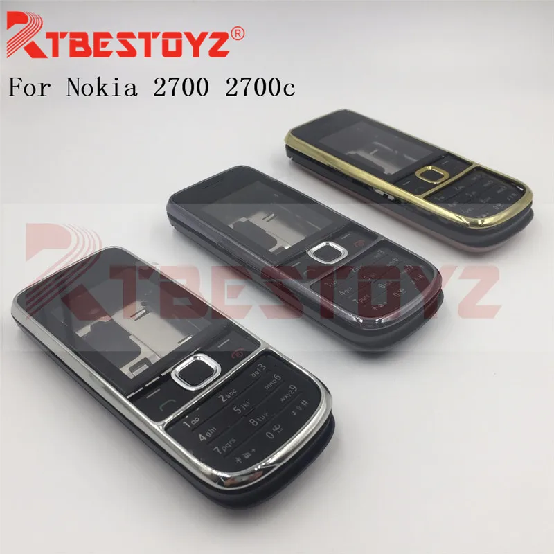 RTBESTOYZ Новый Корпус чехол для Nokia 2700 2700c полный мобильный телефон с английской