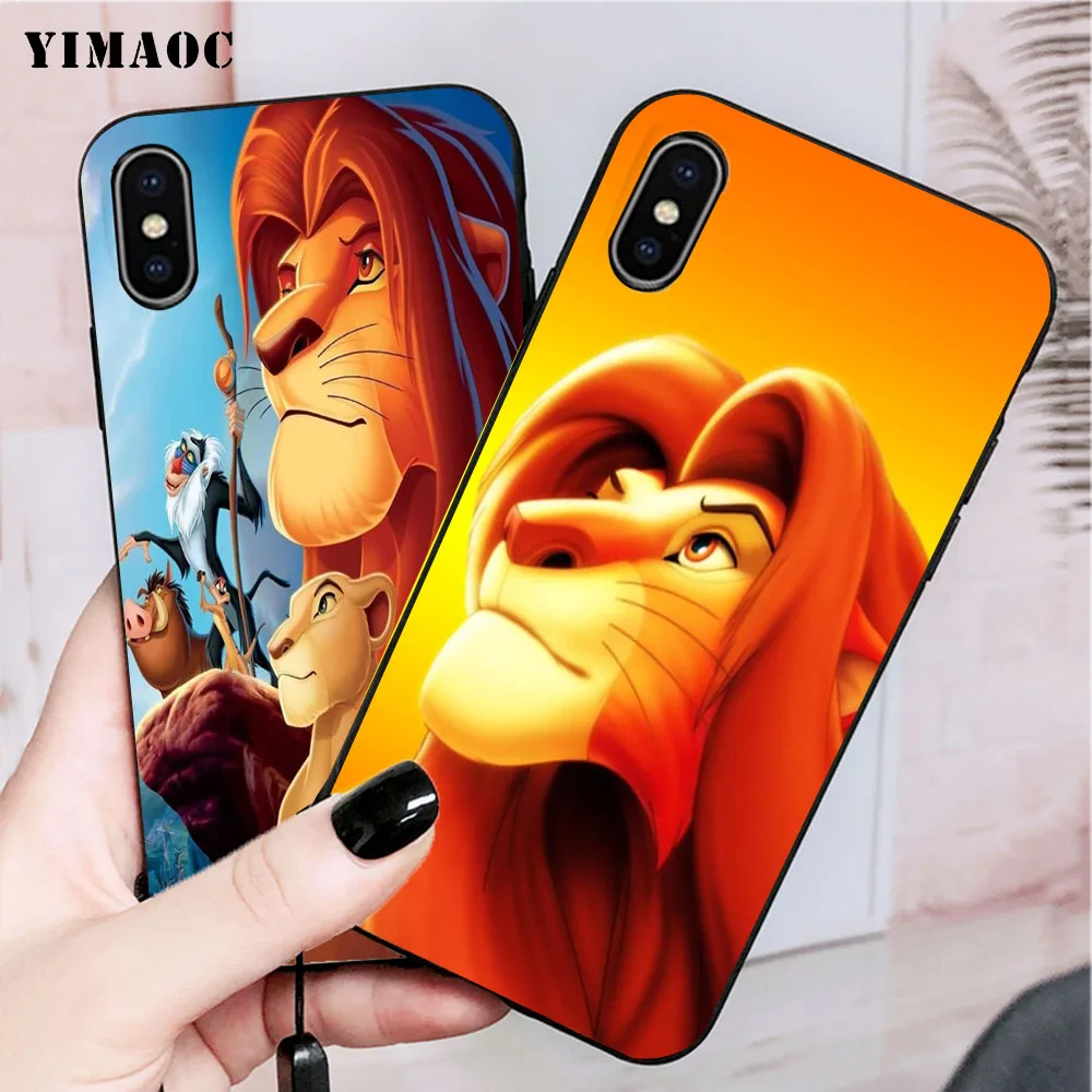 YIMAOC лев Король мягкий чехол для iPhone XS Max XR X 7 8 6 6S Plus 5 5S SE |