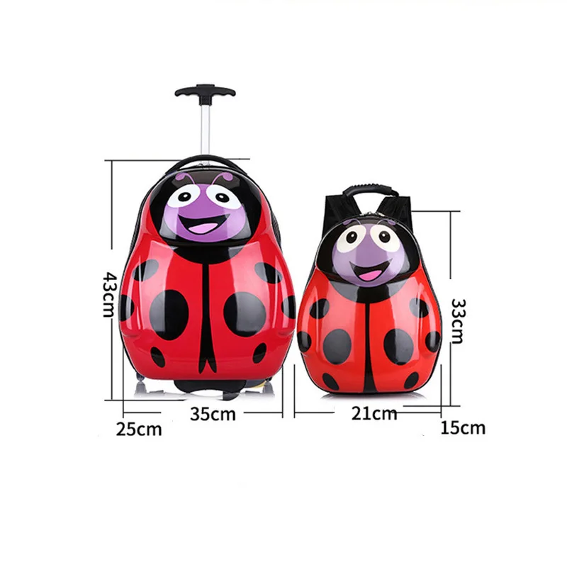 17 &quotчемодан на колесиках детский Багаж школьный рюкзак Детский чемодан с