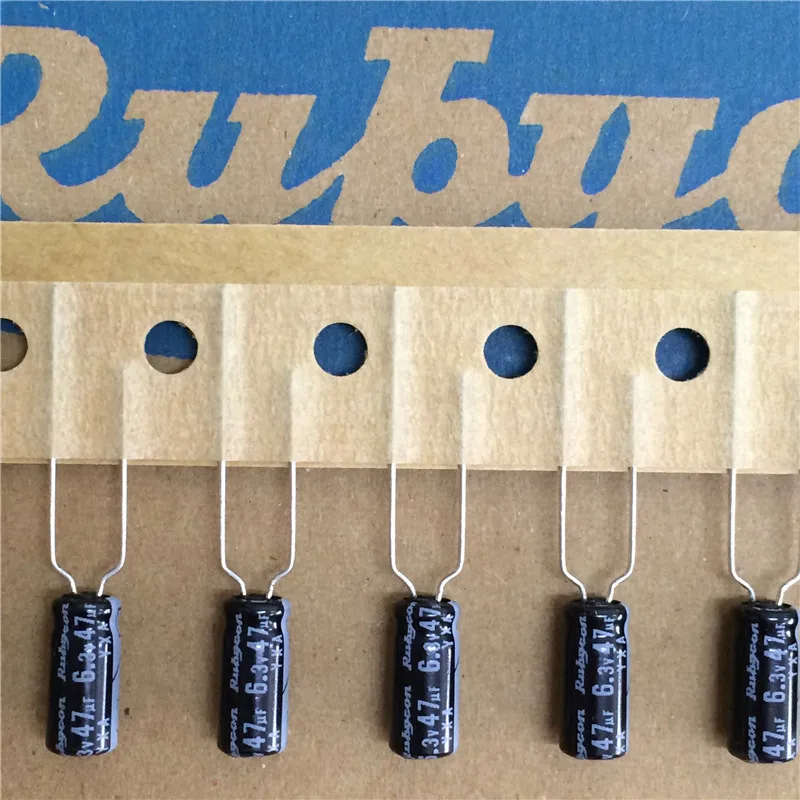 10 шт., 47(Европа) мкФ 6,3 V RUBYCON YXA Series 5x11 мм 6.3V47uF Алюминий электролитический конденсатор с алюминиевой крышкой
