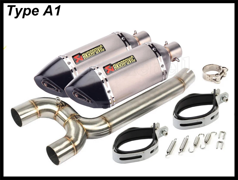 Type A1 Fz-6n akrapovic выхлопная труба мотоцикла из углеродного волокна глушитель труба полная система для yamaha fz6 выхлопная FZ6 S2 FAZER FZ6N FZ6S 2004-2010 - Цвет: Type A1