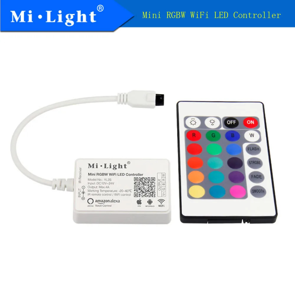 Светодиодный контроллер Milight YL2S беспроводной Радиоуправляемый 2 4 ГГц RGBW Wi Fi DC12 24V