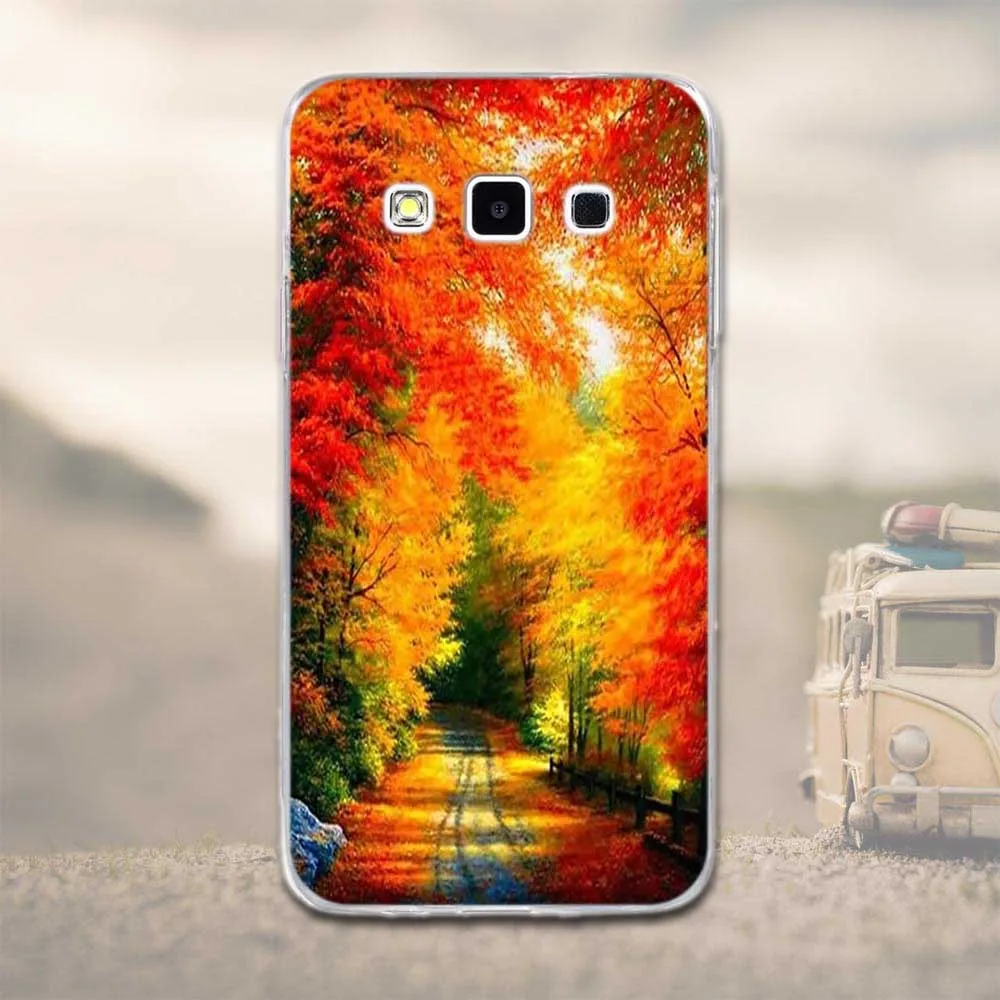 Мягкий чехол из ТПУ для Samsung Galaxy A3 2015 A300 Ультратонкий силиконовый с принтом A3000 4 5