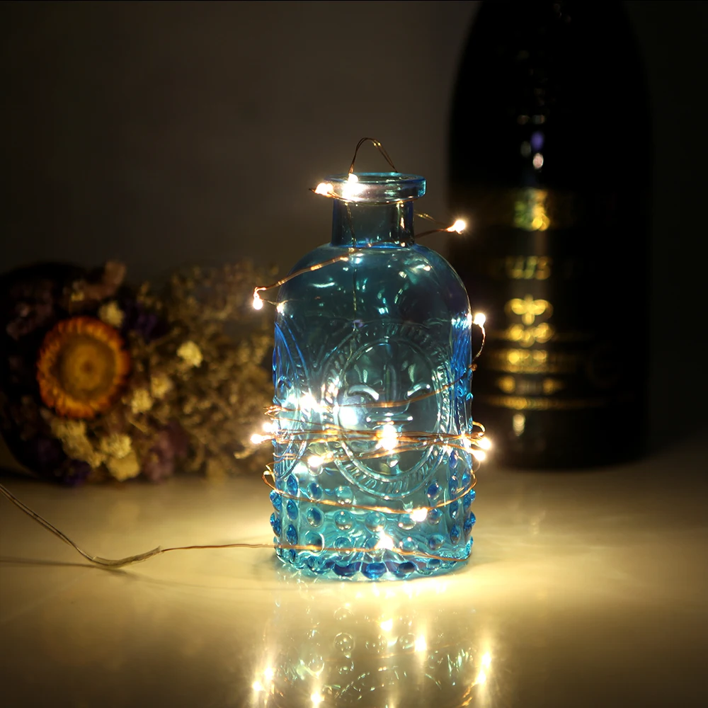 Декоративная светодиодная гирлянда из медной проволоки 20