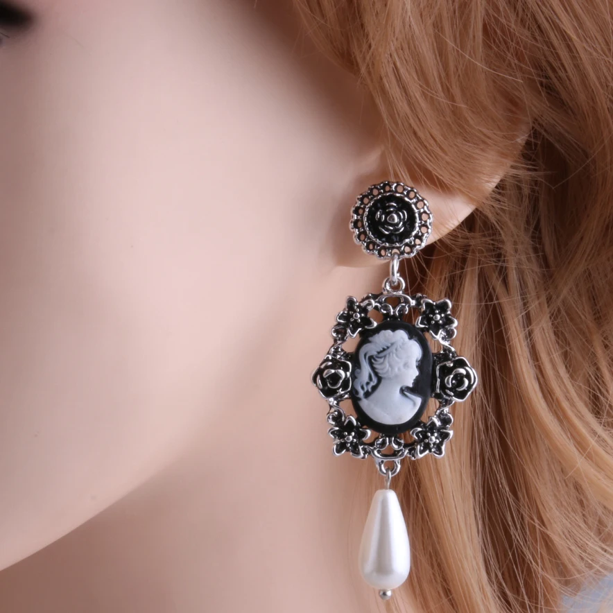 Zouchunfu Oorbellen Vintage Drop Zinc Alloy Earrings for Women Fashion Resin Pearl Long Jewelry Wholesale Pendientes | Украшения и