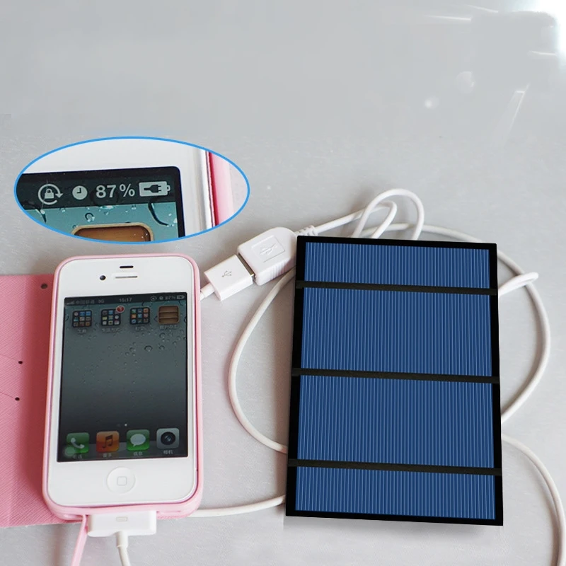 6 в 3 Вт Панель солнечных батарей USB зарядное устройство мини Sunpower DIY панельная
