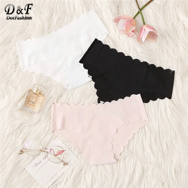 Dotfashion, комплект из 3 предметов, женское нижнее белье, весна-лето, женские сексуальные бесшовные трусики