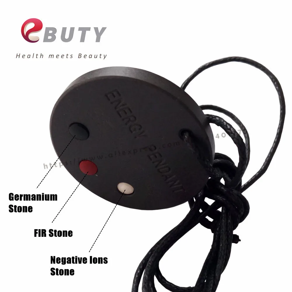 Круглое ожерелье с кулоном из лавы скалярная энергия квантовые ионы карточкой и