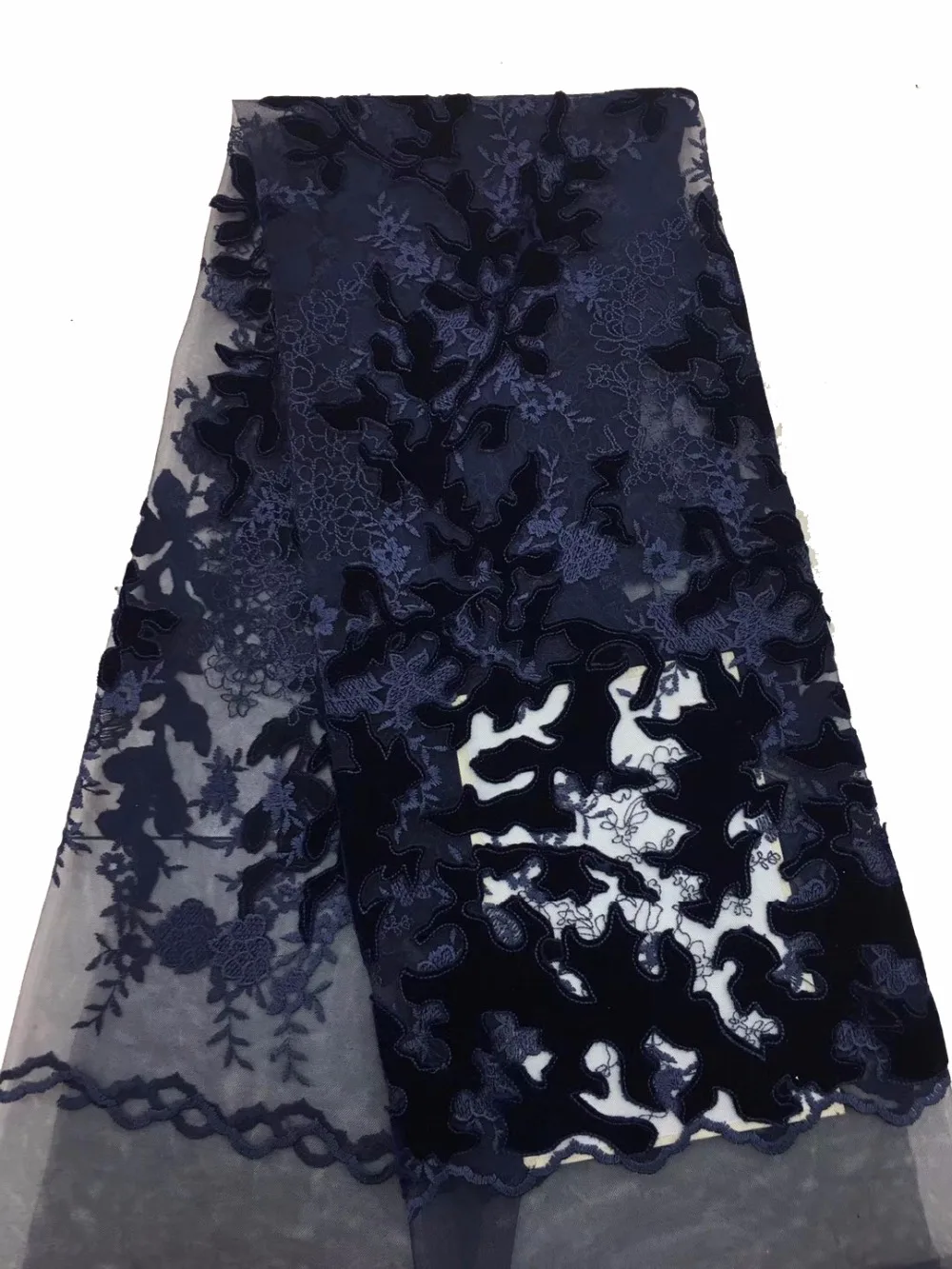 

2018 High Quality Nigerian Lace Fabrics Latest Mesh African Lace Fabric Bride French Net Lace Fabric ZD20