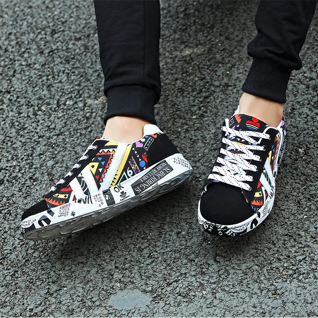 Женская Повседневная обувь GTIME повседневная на плоской подошве с принтом модель