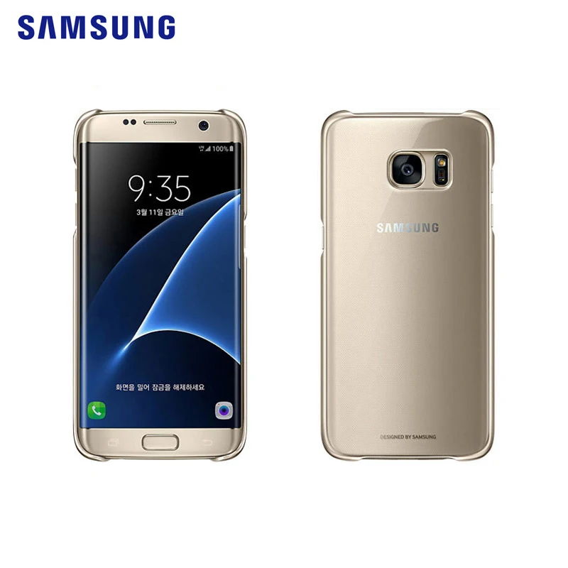 Подлинный samsung чехол для смартфона Galaxy S7 higt-качество ПК анти-капля Гальваника прозрачный чехол 3 Аксессуары