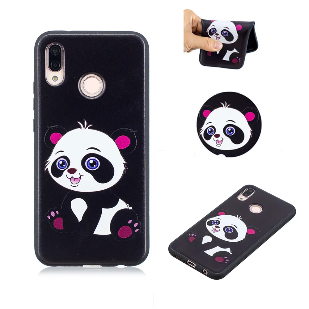 Силиконовый чехол-накладка из мягкого ТПУ черный чехол для телефона huawei P20 Lite Pro P9