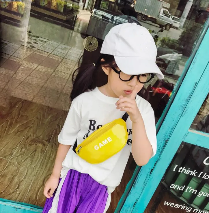 Лазерная поясная сумка для детей забавная упаковка с надписью маленьких девочек