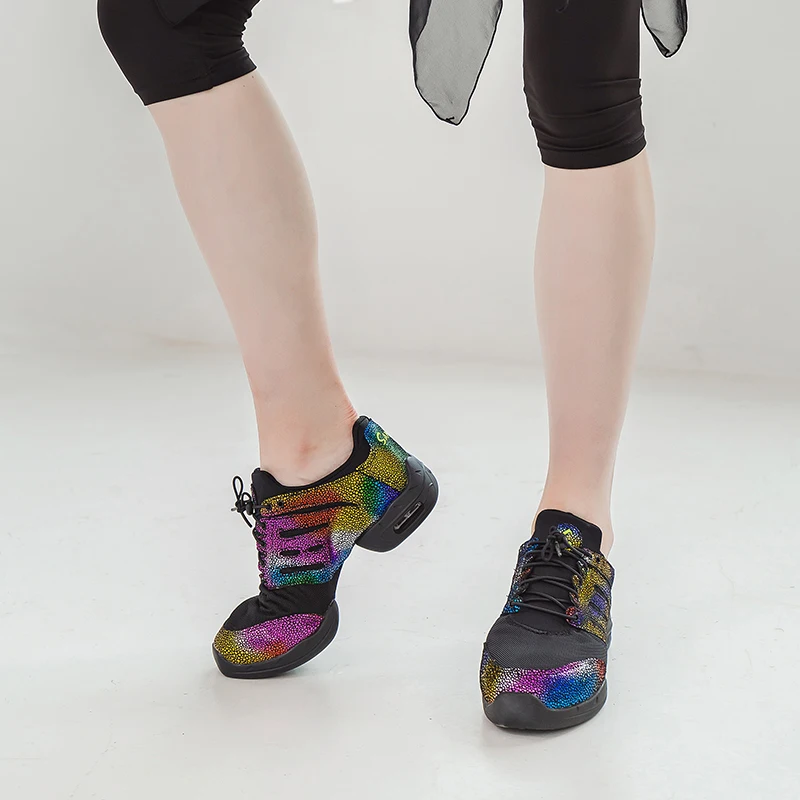 Sansha Dance Sneakers Air Mesh Upper Women Girls Jazz Salsa Dancing Shoes Modern Dance Shoes P51LS