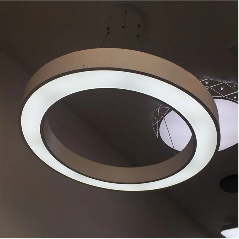 Светодиодное кольцо железный акриловый подвесной светильник 40 см 60 80 подвесные