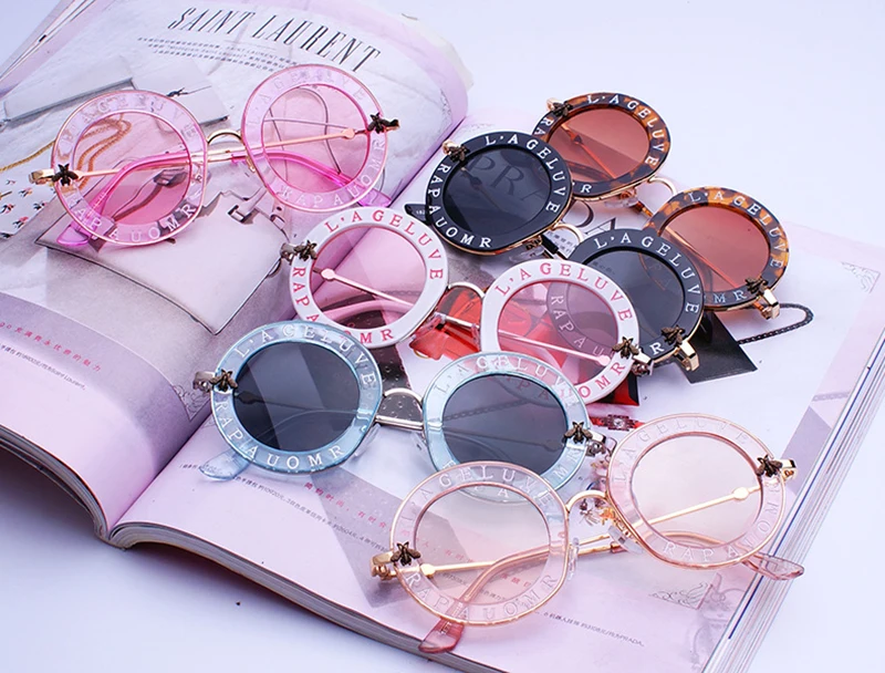 Солнцезащитные очки женские Круглые в стиле ретро | Аксессуары для одежды