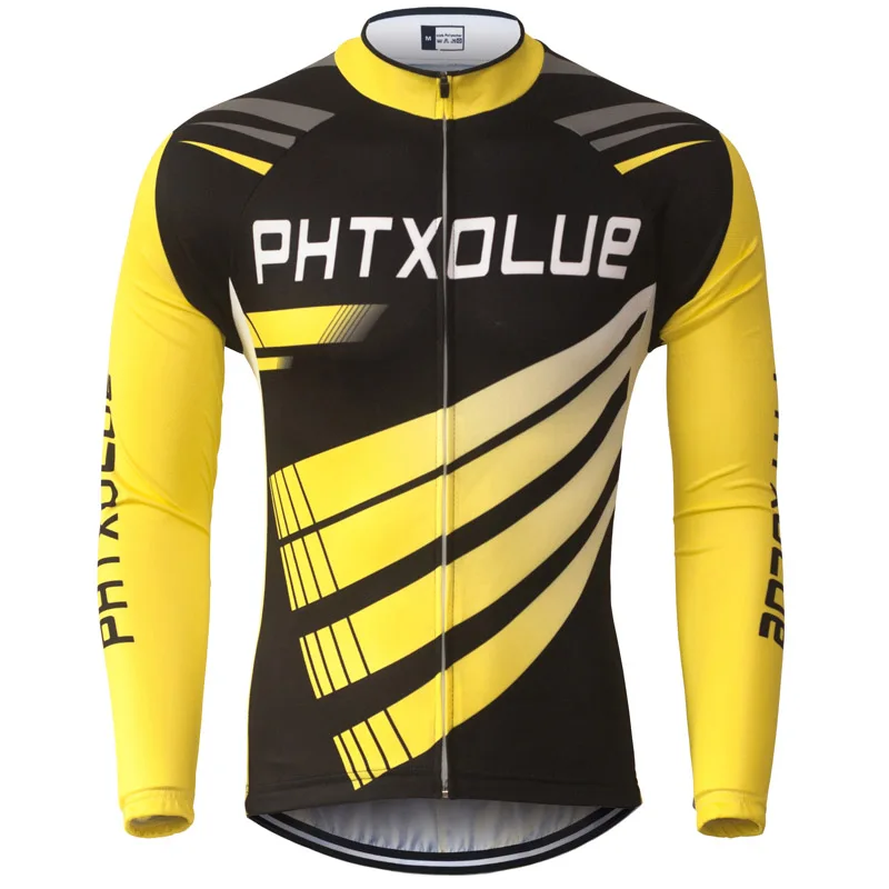Phtxolue, теплые флисовые майки для велоспорта, Осень-зима, Pro Mtb, мужская одежда с длинным рукавом для велоспорта, весна-лето, одежда для велоспорта