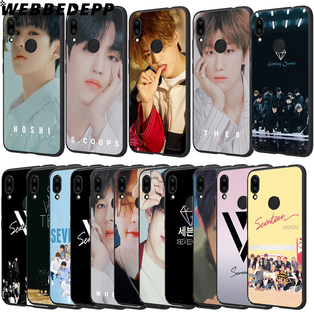 WEBBEDEPP Seventeen кот поп Мальчик мягкий ТПУ чехлы накладки для Xiaomi Redmi 7 4A 5A 6A 8A S2 4 4x5 Plus 6
