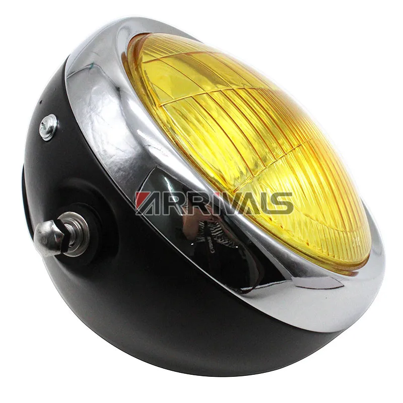 Motorcycle Retro Metal Front Headlight Lamp Kit Fits For CG125 GN125 Harley Cafe Racer Honda |