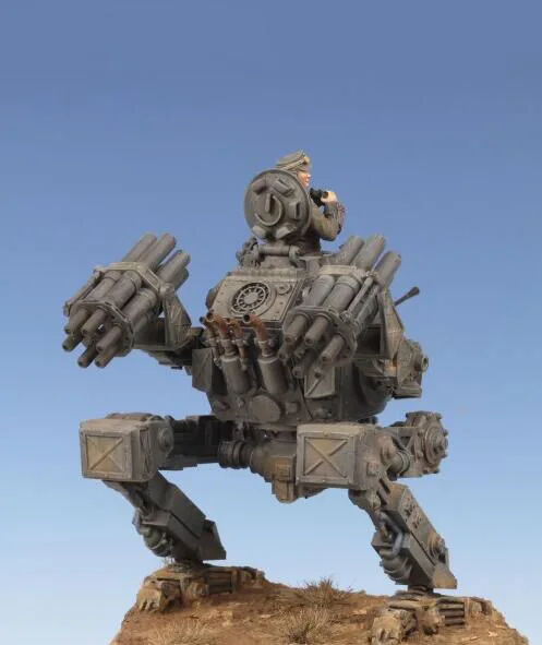 Набор для сборки фигурок из смолы в масштабе 1/35 T.R.W. UNKE и рисунок на