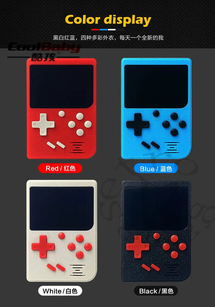 Ретро Мини ТВ Портативный 3 0 &quotэкран портативная игровая консоль встроенный 300