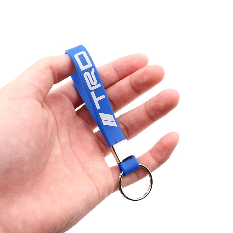 1 шт. светящаяся силиконовая эмблема автомобильный брелок для Toyota TRD