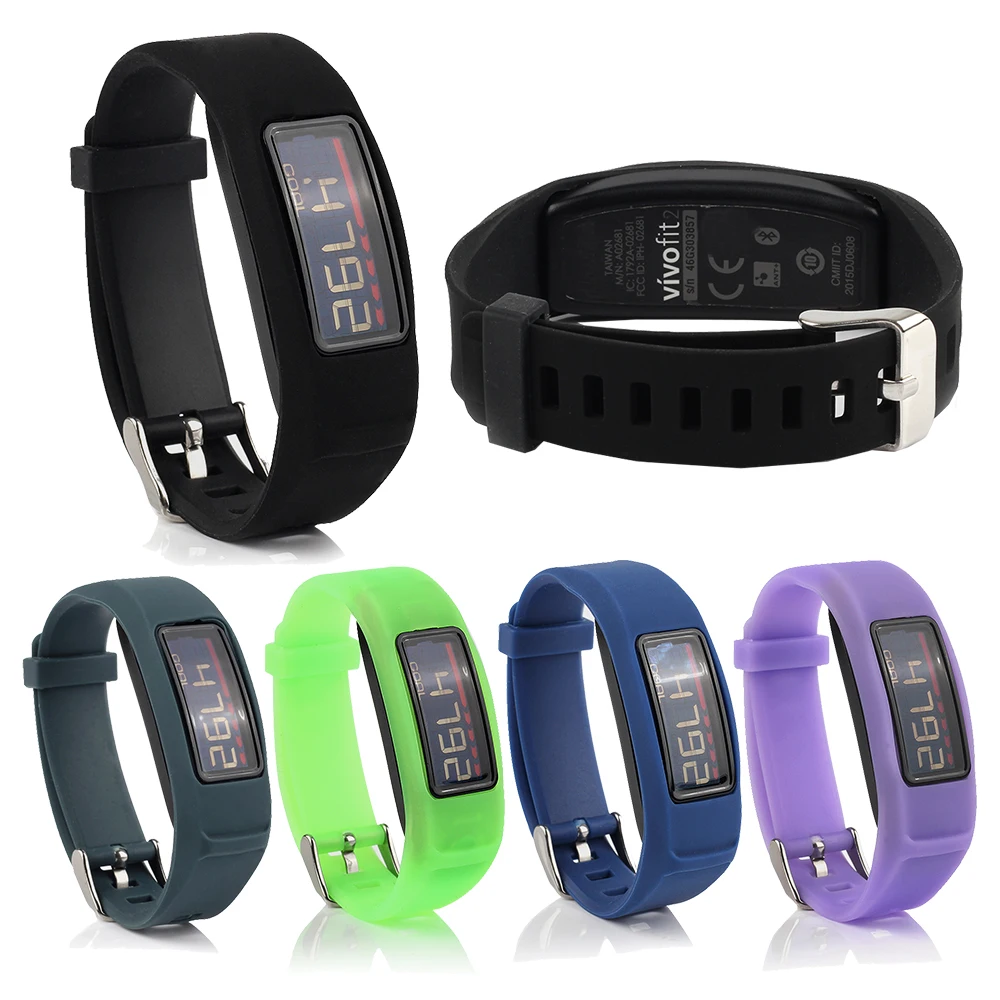 Для Garmin Vivofit 2 часы с силиконовым ремешком ремешок для VivoFit Smartwatch мягкий браслет