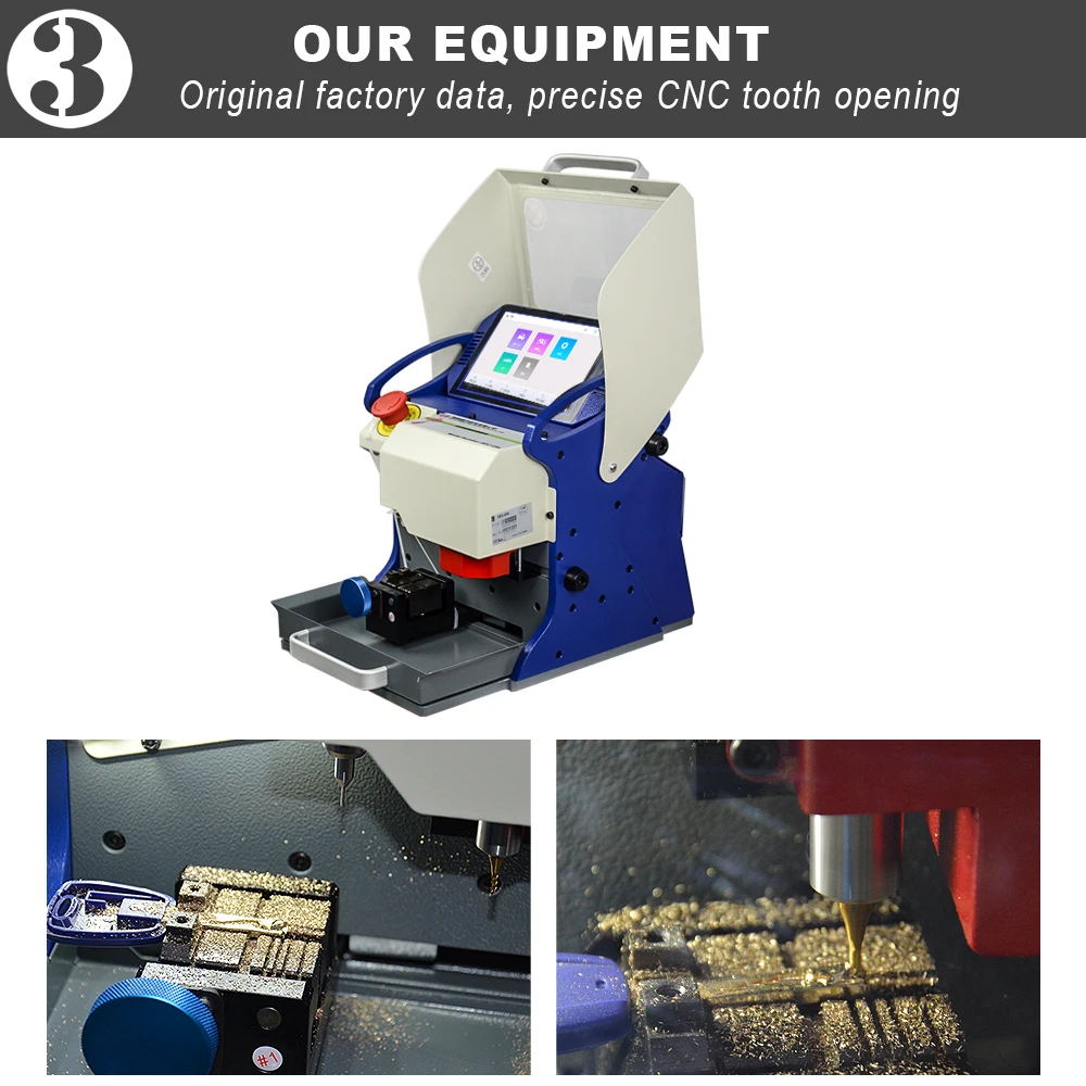 OkeyTech машина для резки автомобильных ключей обработка стоимости CNC Cut Key Shell копия