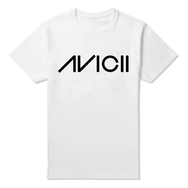 2018 летние Avicii футболки с принтом Для мужчин короткий рукав и круглым вырезом