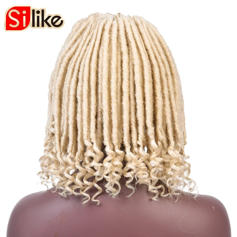 Silike Goddess искусственные локоны в стиле Crochet косички 14 18 дюймов мягкие натуральные предварительно петлевые синтетические косички для наращивания волос 24 стойки/упаковка