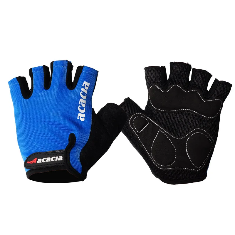 Велосипедные перчатки с открытыми пальцами противоскользящие дышащие MTB для