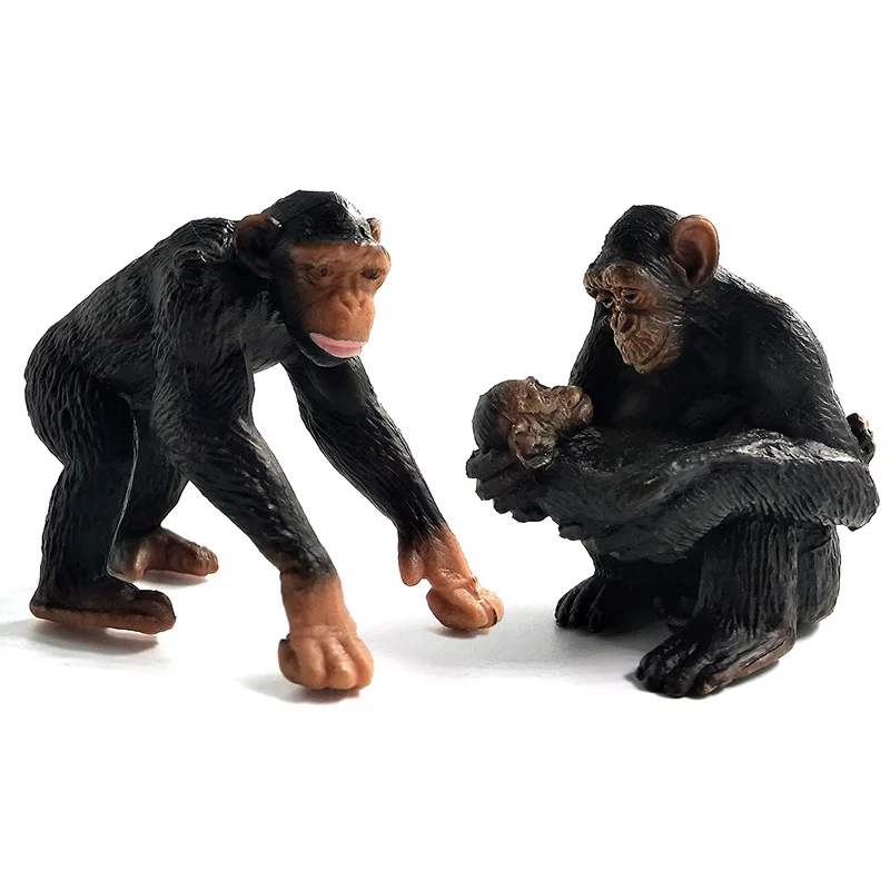 Имитация лесных диких животных модель Hippo Warthog Chimpanzee полярный мишка олень