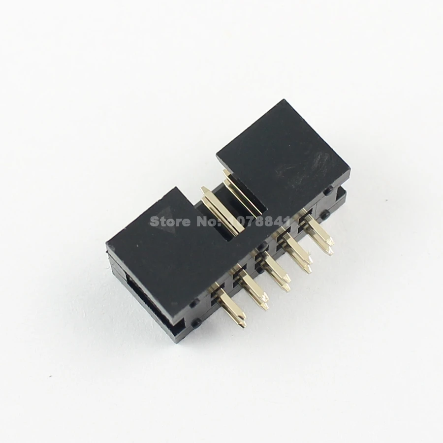 10 шт. 2 54 мм 2x5 контактов прямой Штекерный кожух PCB Box header IDC разъем|socket header|socket 1/2socket m