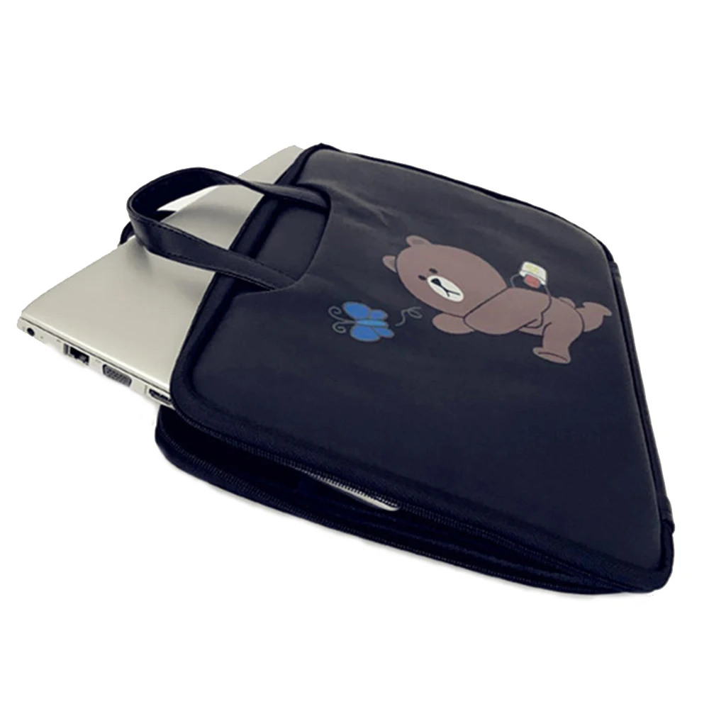 Сумка для ноутбука с коричневым медведем для Macbook Air Pro 12 13 14 15 15,6 дюймов, чехол для ноутбука, чехол для планшета Xiaomi Air hp Dell