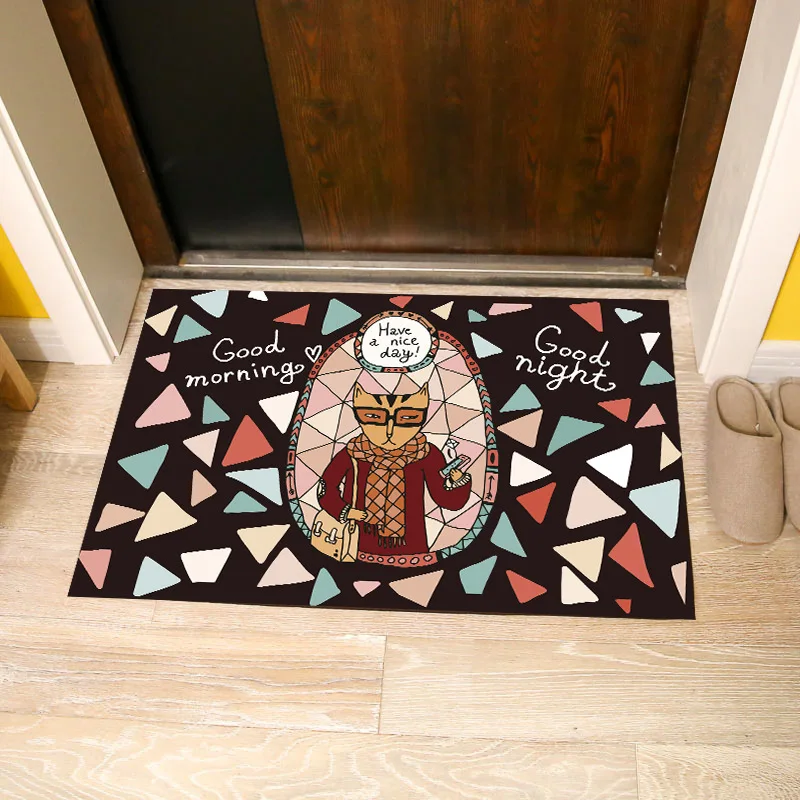 Прочные коврики LOUTASI для входной двери Забавные милые Мультяшные с рисунком