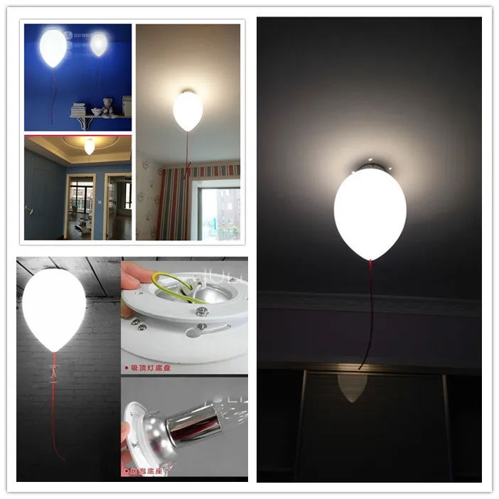 Бесплатная доставка современный детский шар для спальни креативные белые модные