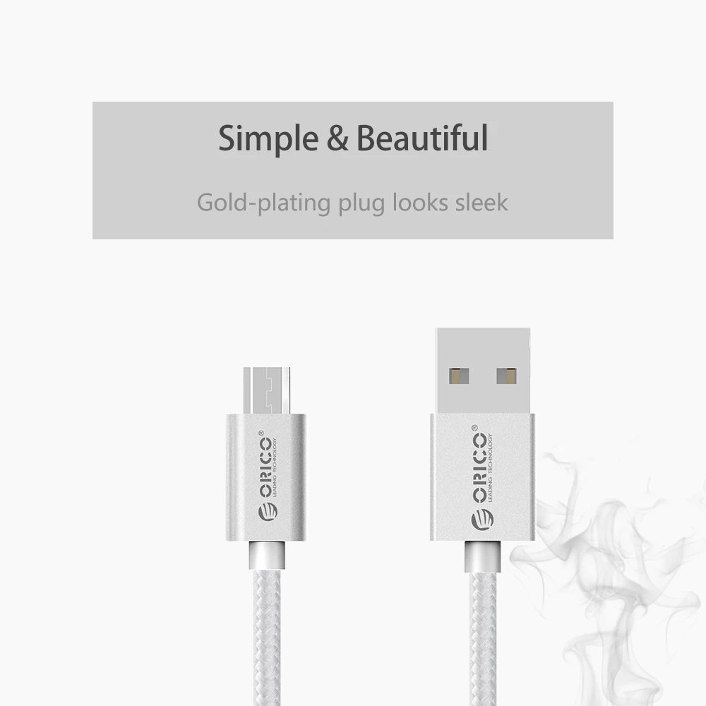 Usb кабель для зарядки и передачи данных ORICO 3 фута. Прочный нейлоновый Плетеный USB