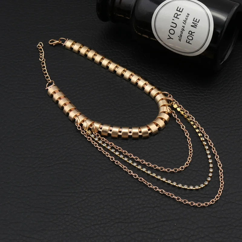 Ltumbe New Bohemian Wave Tassel Anklets Bracelets Handmade Punk Style Gold Color for Women Foot Jewelry Sandals Cheville | Украшения и