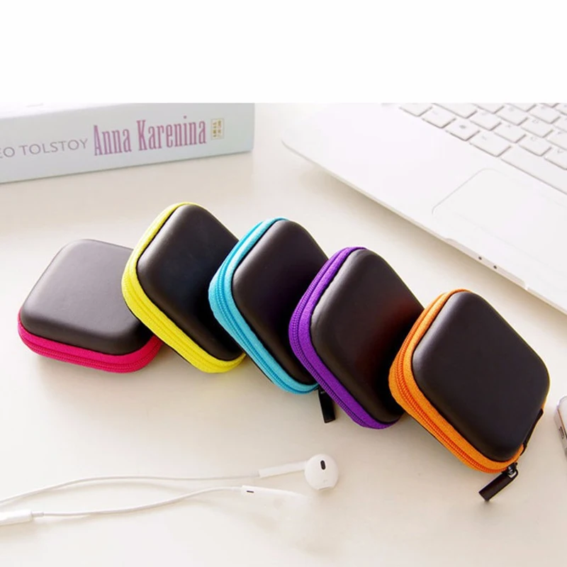 Мини-молния Жесткий наушники чехол USB Кабельный организатор Наушники из