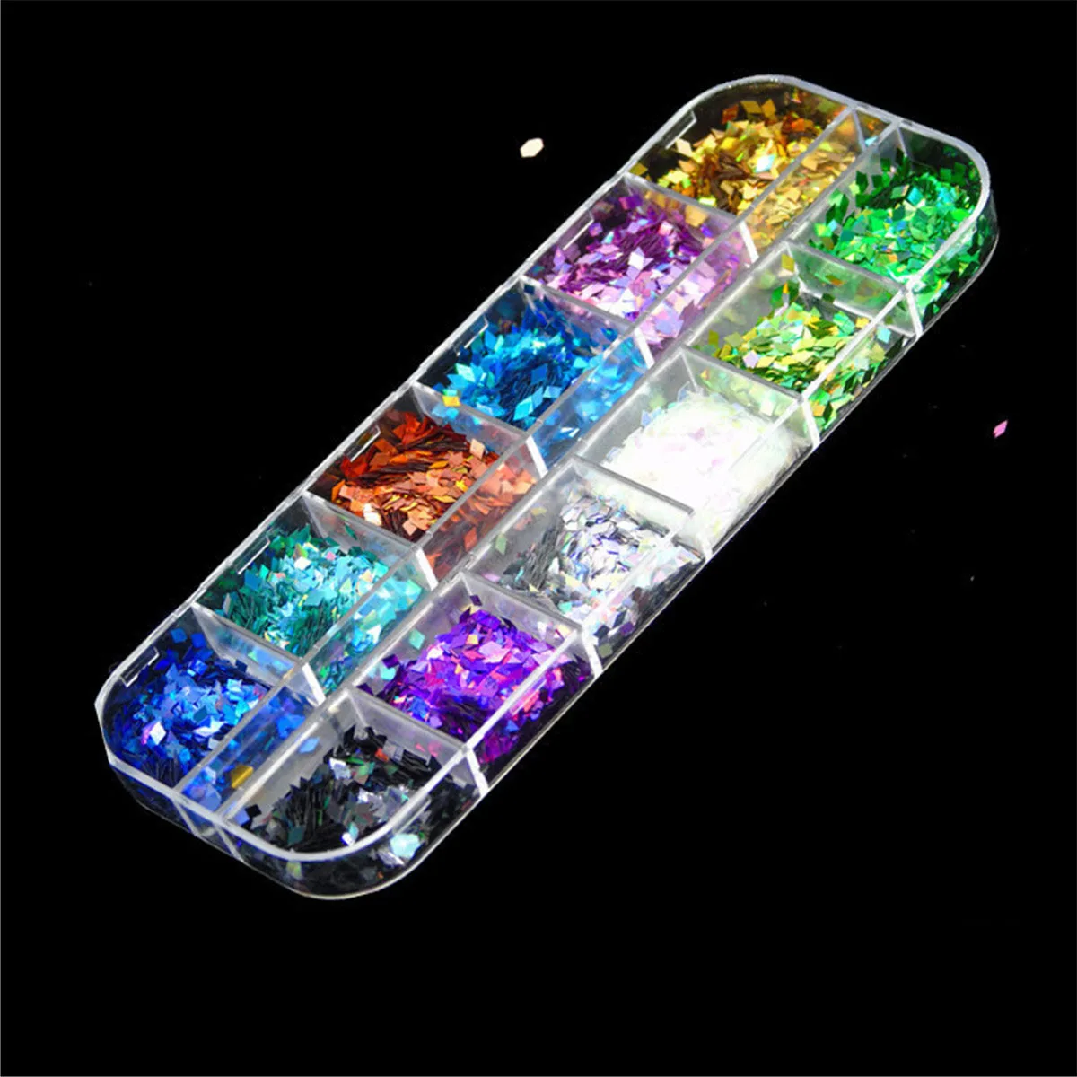 Наклейка из сломанного стекла с блестками 3D наклейки для ногтевого дизайна